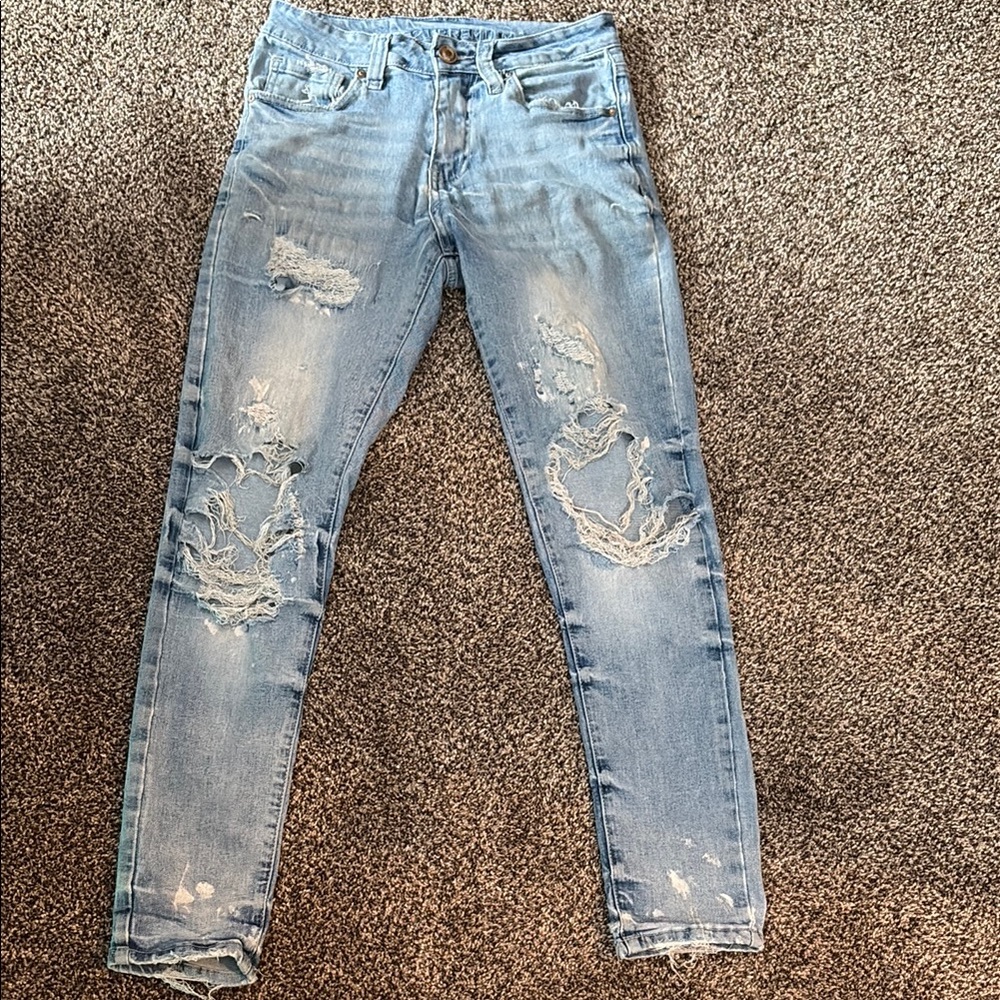 Rue21 Men's Slim Jeans - Light Blue